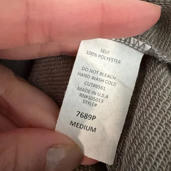 NWT ALTAR D'State Scalloped Short Sleeve Gray Faux Suede Shirt Mini Dress Sz M - Picture 6 of 6